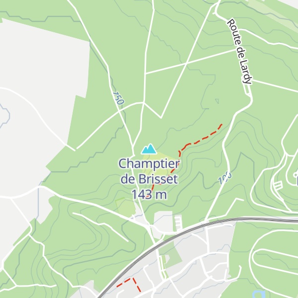 Map of Champtier de Brisset