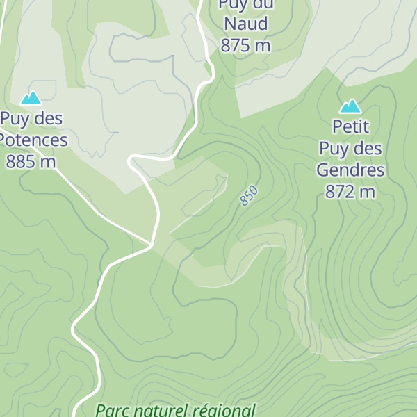 Map of Puy du Boutignon
