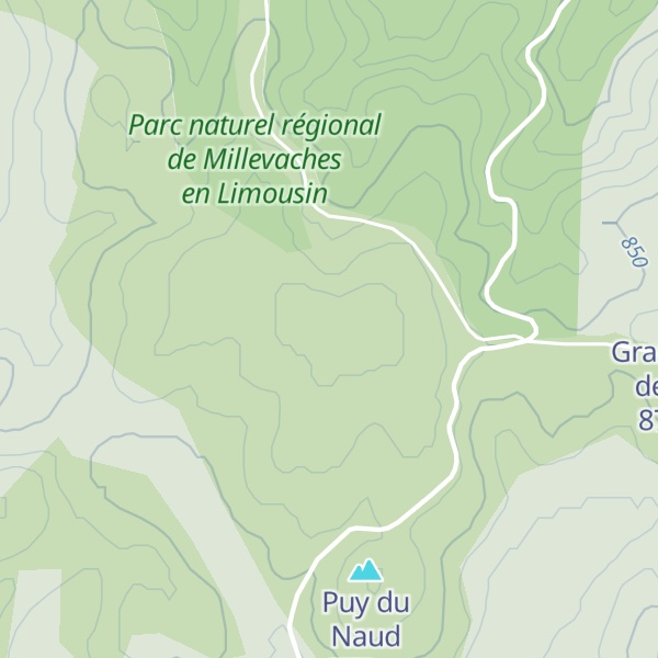 Map of Puy de la Croix Louis