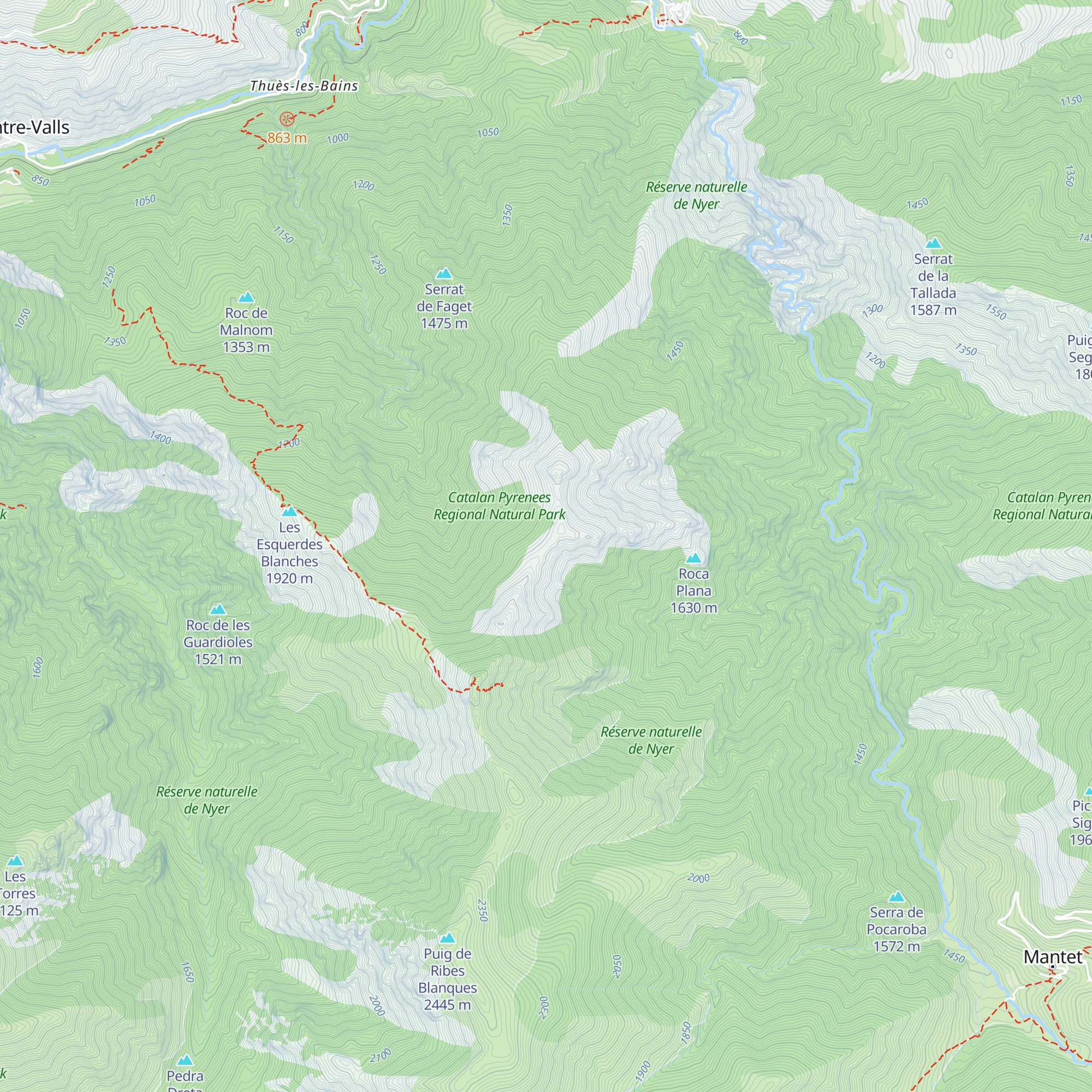 Cabane du Trepassat map