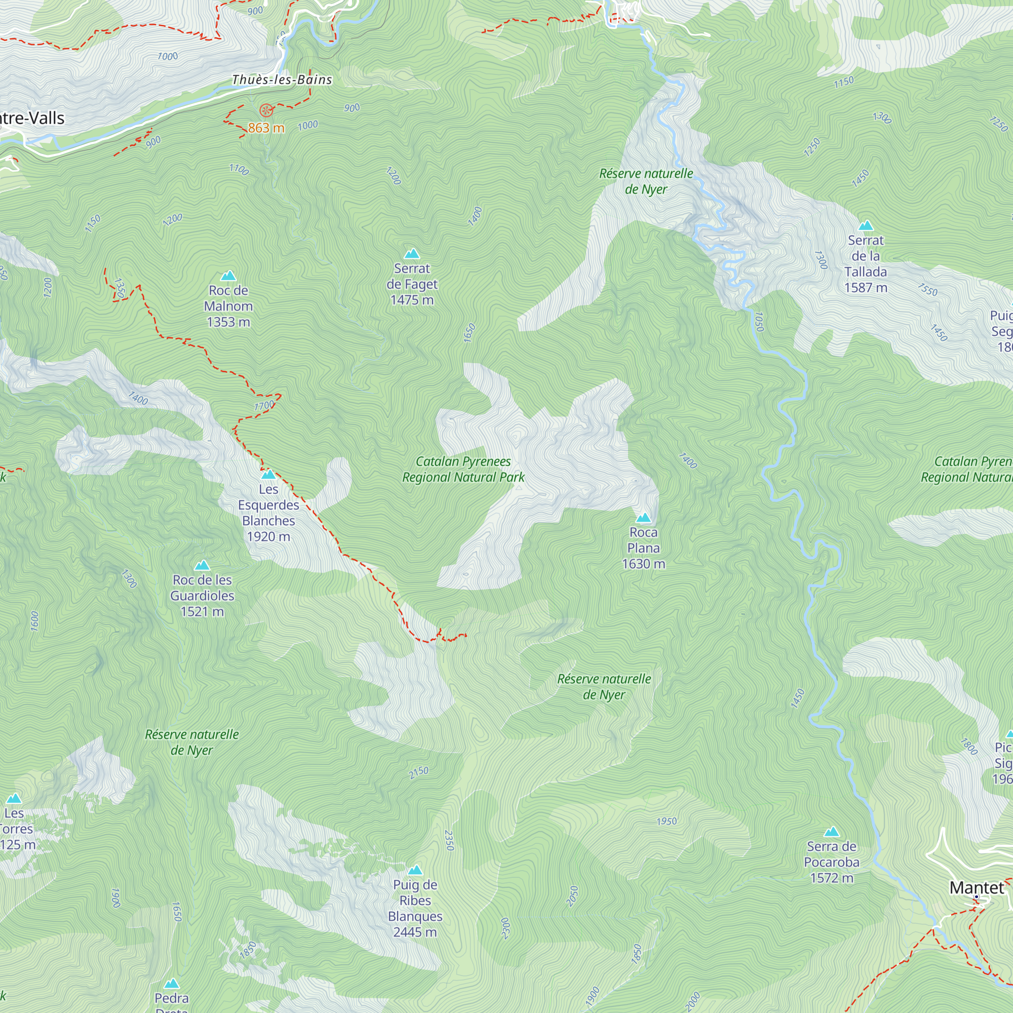 Cabane du Trepassat map
