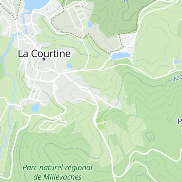 Map of Gîte municipal Droite