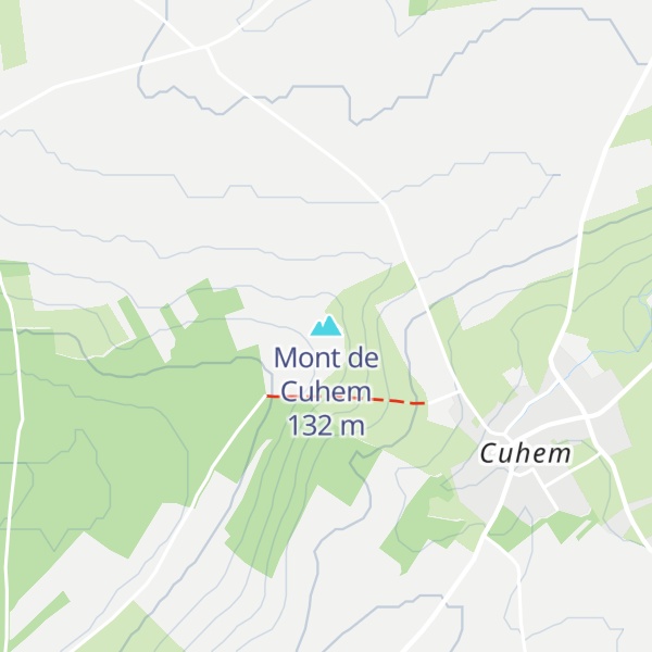 Map of Mont de Cuhem