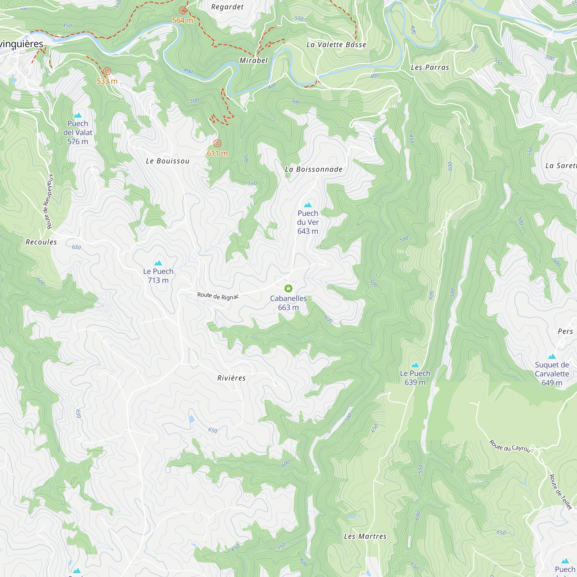 Cabanelles map
