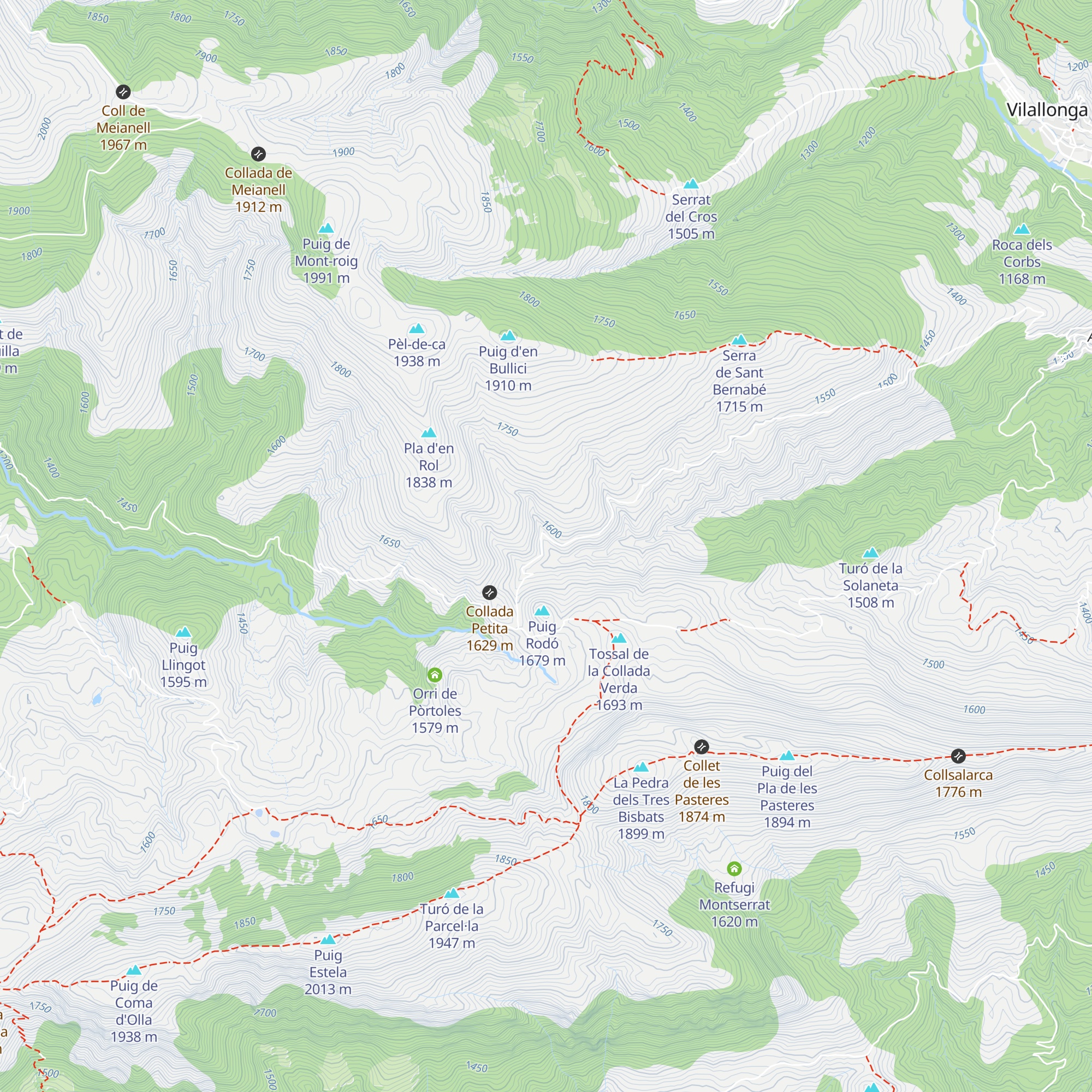 Refugi Pla De Satlla map