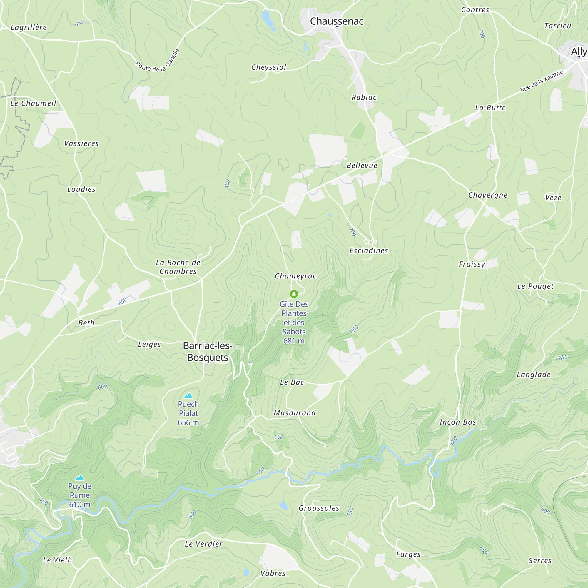 Gîte Des Plantes et des Sabots map