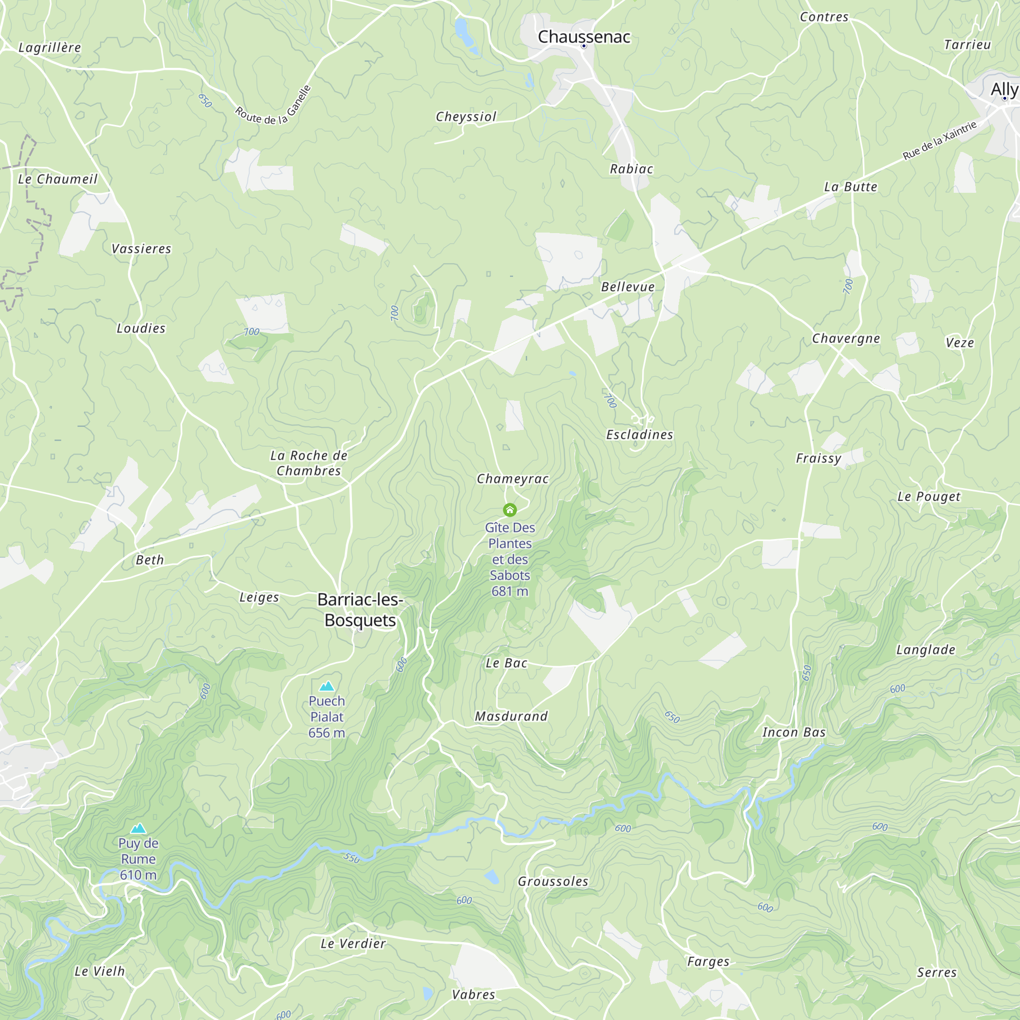 Gîte Des Plantes et des Sabots map