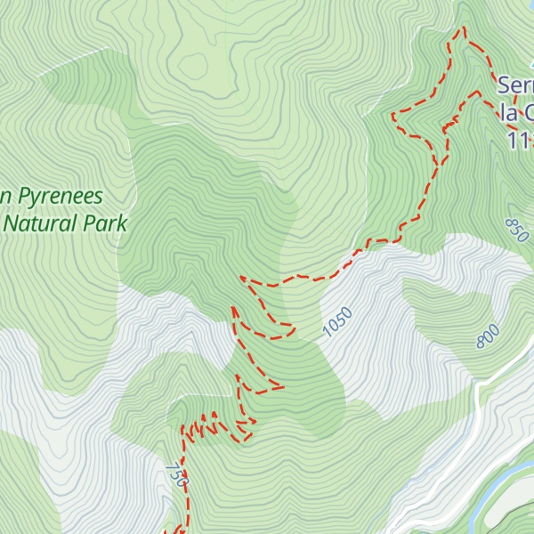 Map of Refuge des Coumeilles Hautes