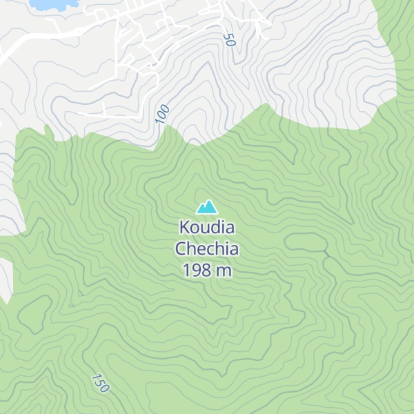 Map of Koudia Chechia