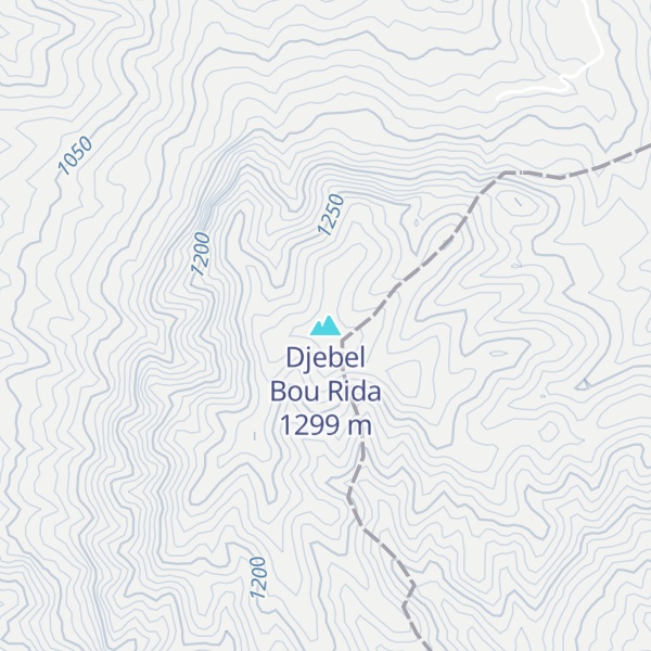Map of Djebel Bou Rida