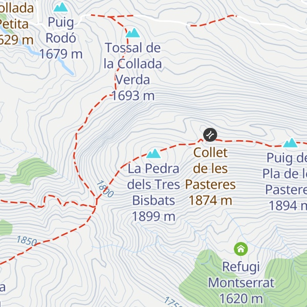 Map of La Pedra dels Tres Bisbats