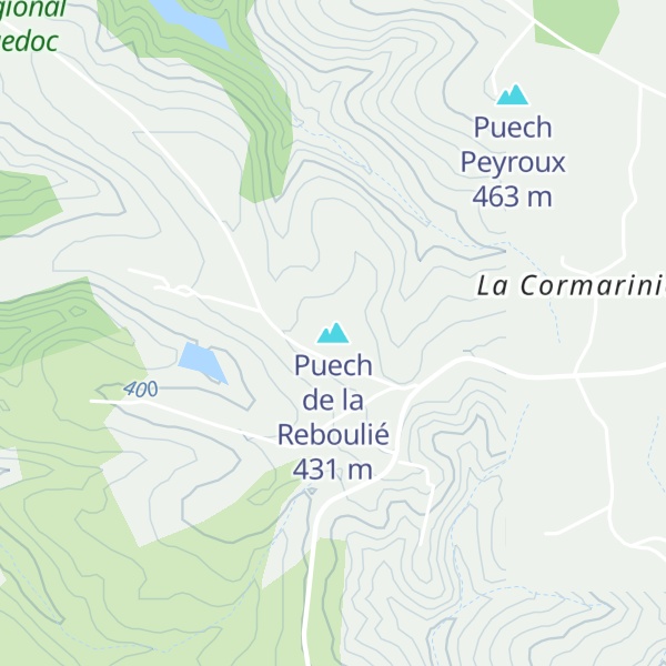 Map of Puech de la Reboulié