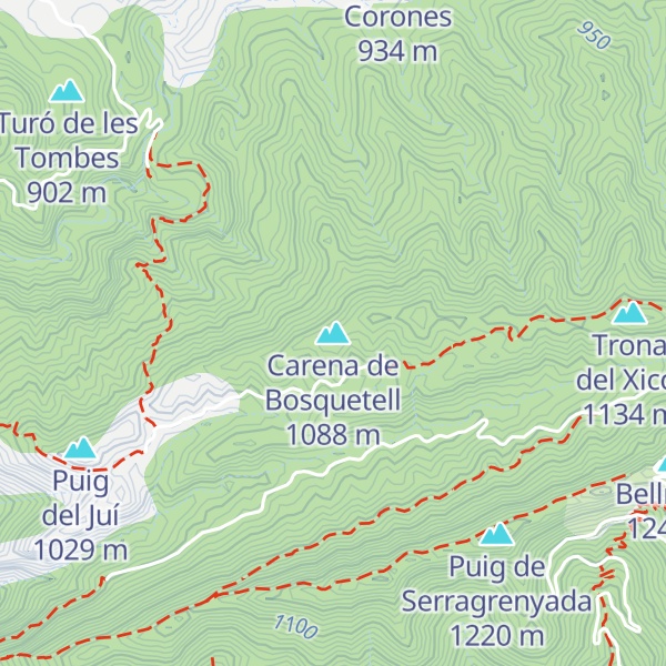 Map of Carena de Bosquetell