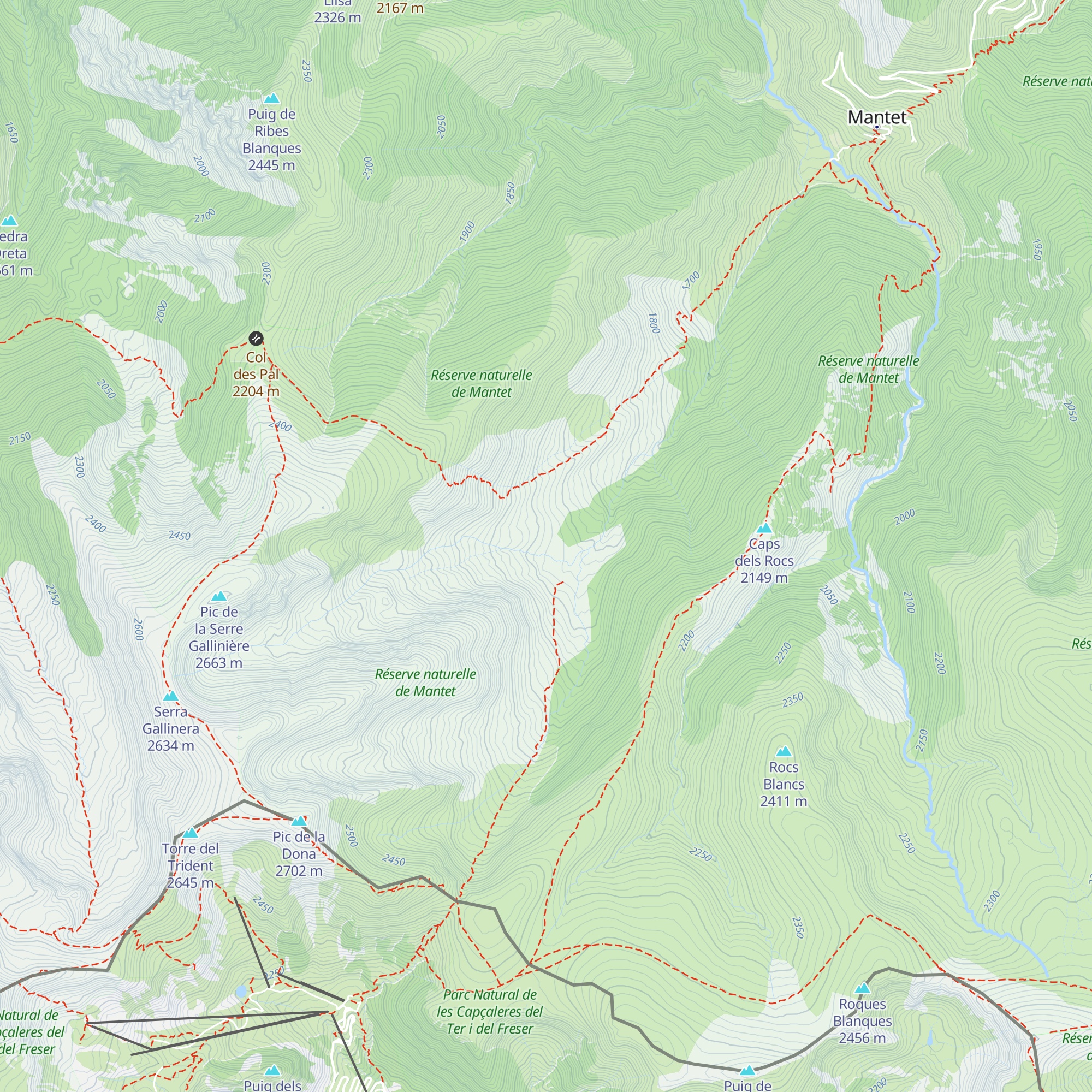 Refugio de pastor map