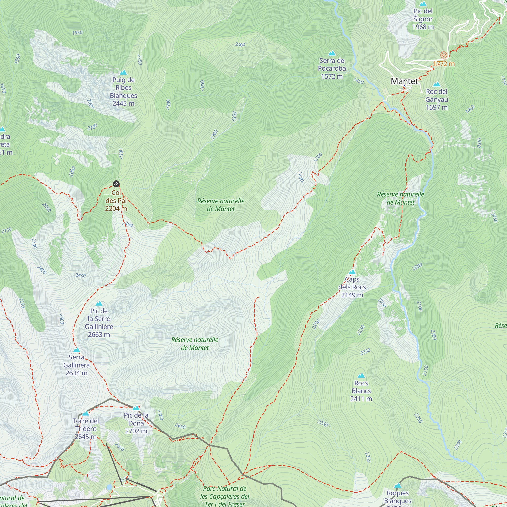 Refuge de l'Alemany map