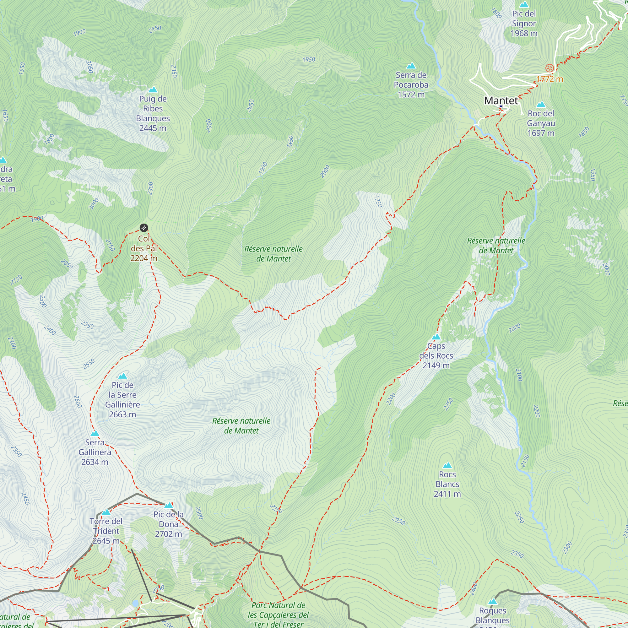 Refuge de l'Alemany map