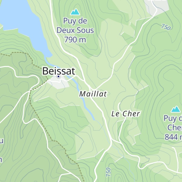 Map of Gîte Maillat