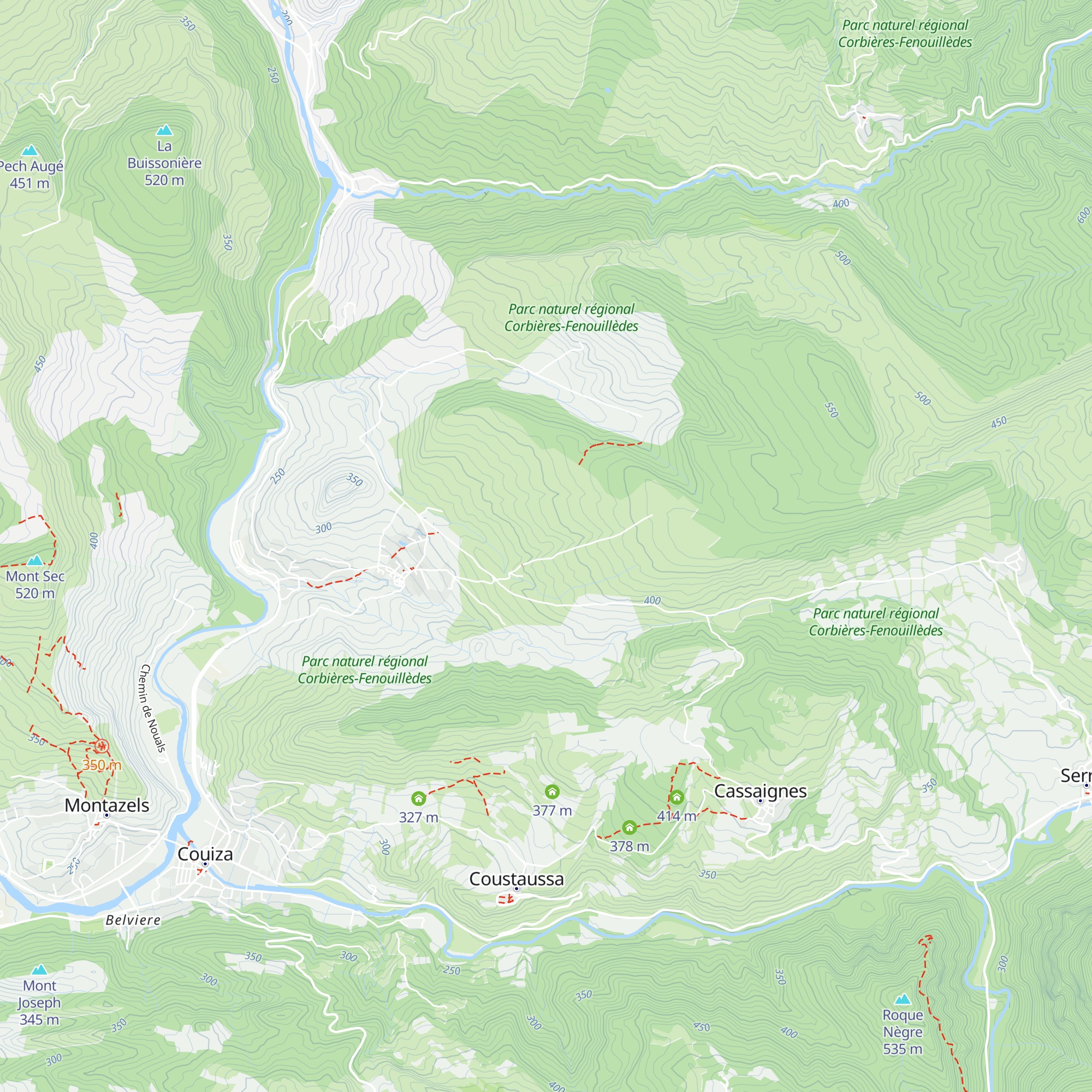 Capitelle du Tourtou map