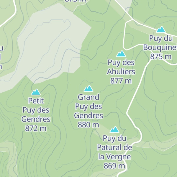Map of Grand Puy des Gendres