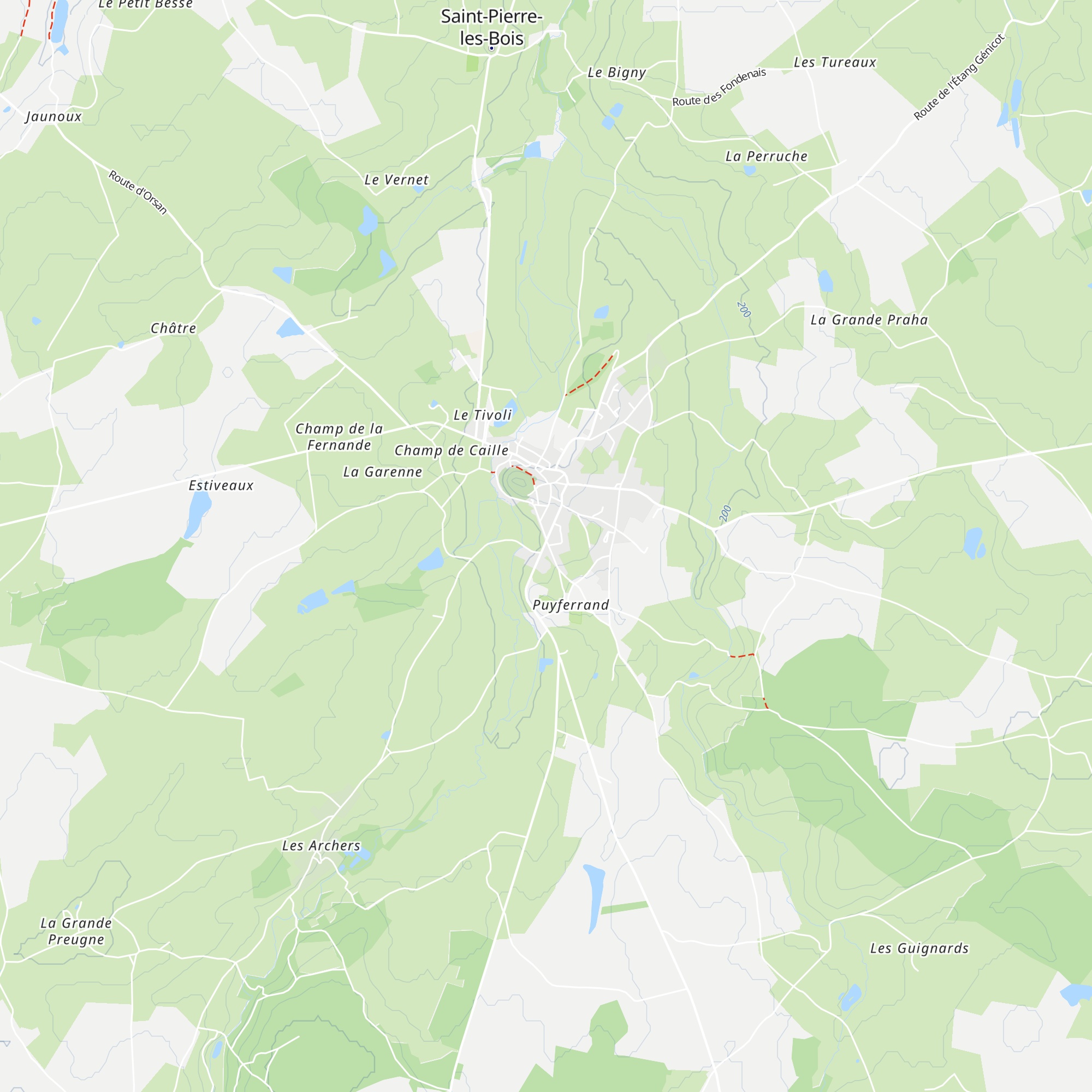 Gîte Caliste map