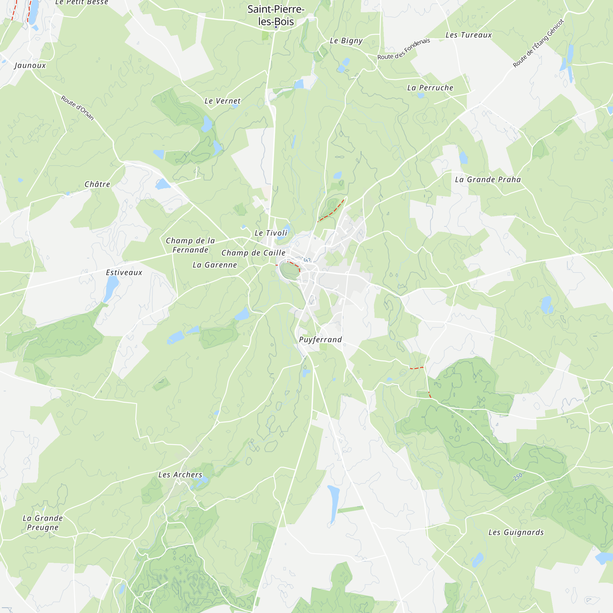 Gîte Caliste map