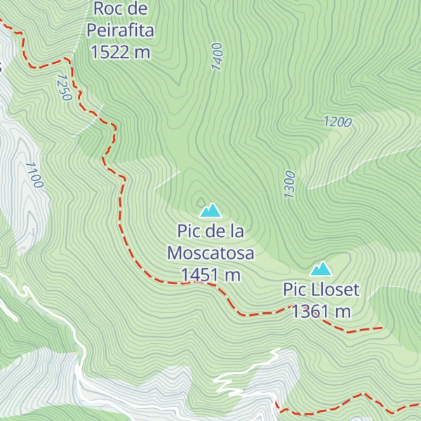 Map of Pic de la Moscatosa