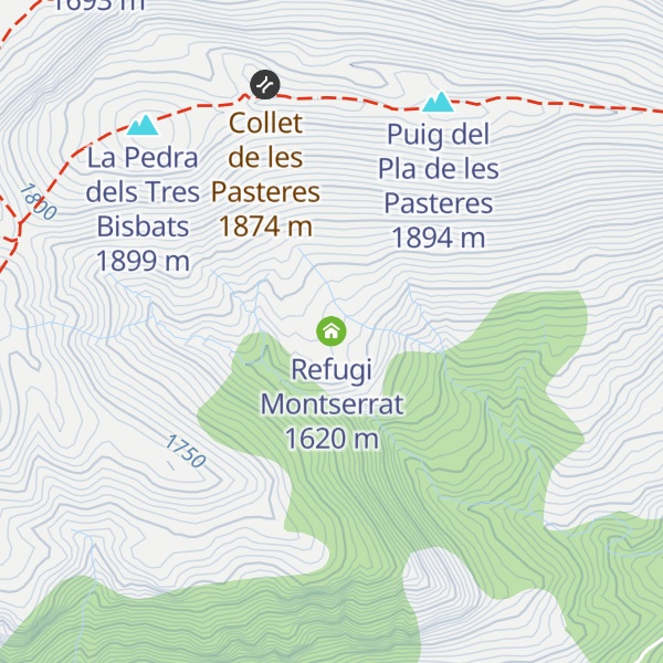Map of Refugi Montserrat