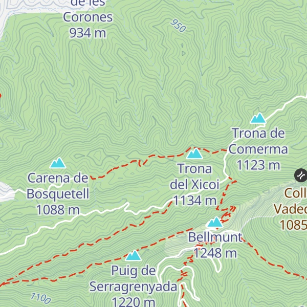 Map of Trona de Clarella