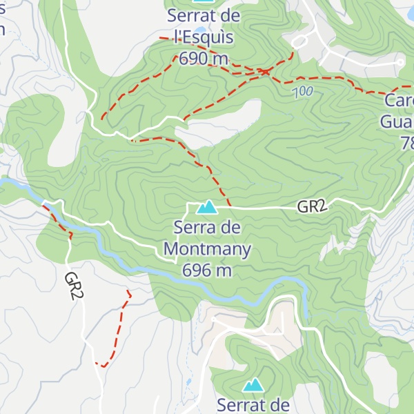 Map of Serra de Montmany