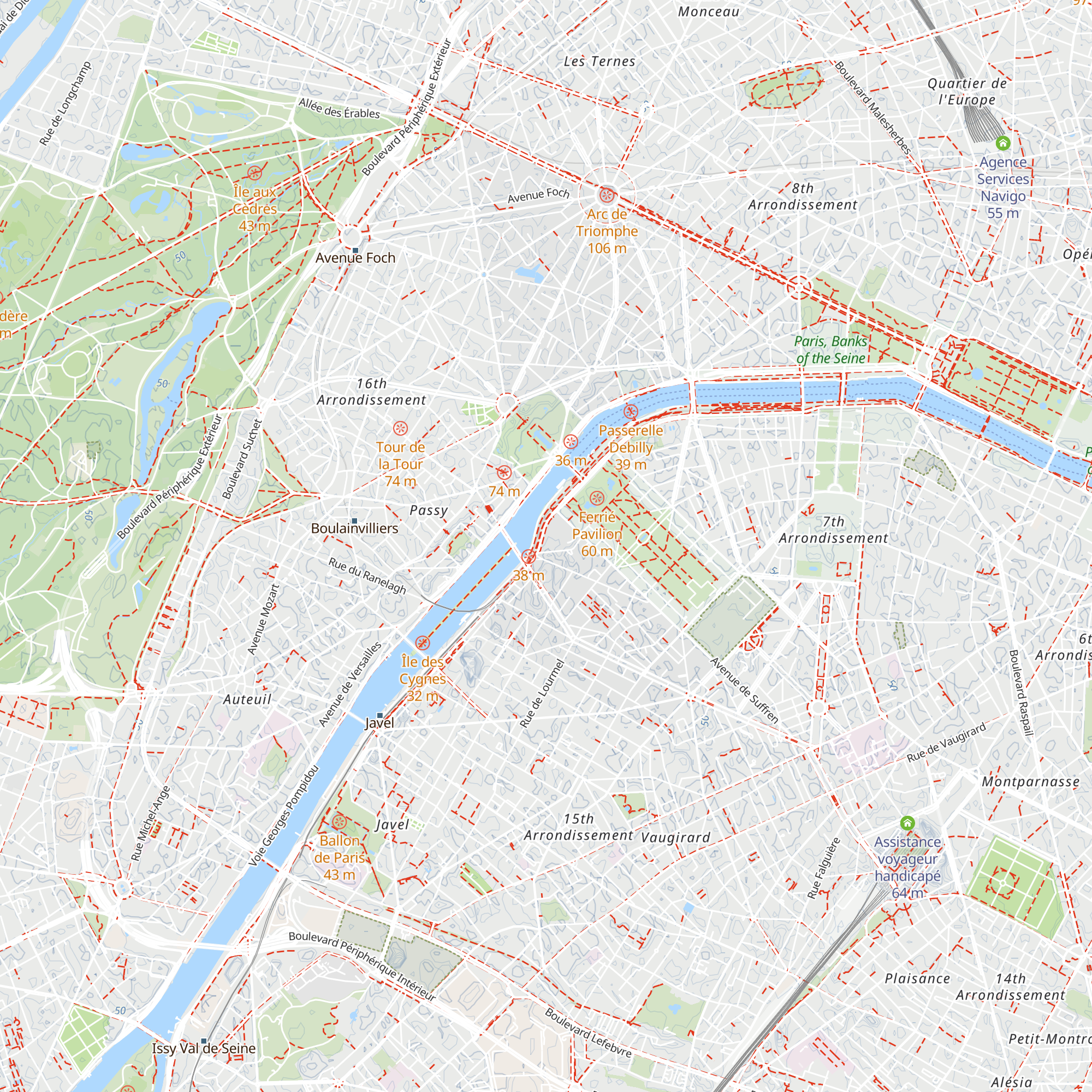 SPOT24 - Paris Tourist information map