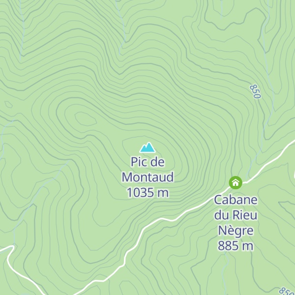 Map of Pic de Montaud