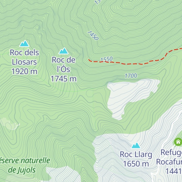 Map of Roc Sant Julia