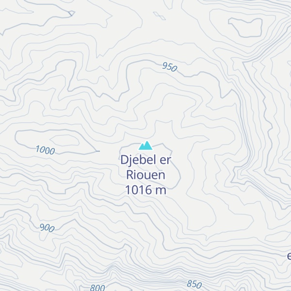 Map of Djebel er Riouen
