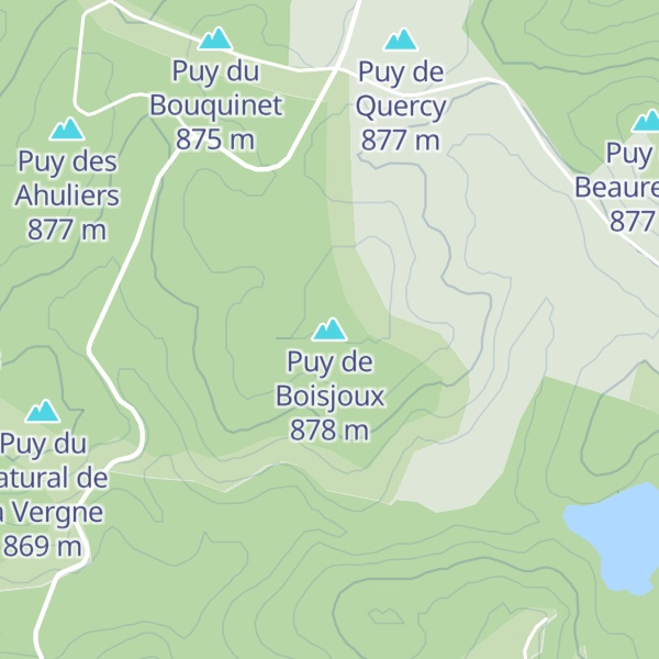 Map of Puy de Boisjoux