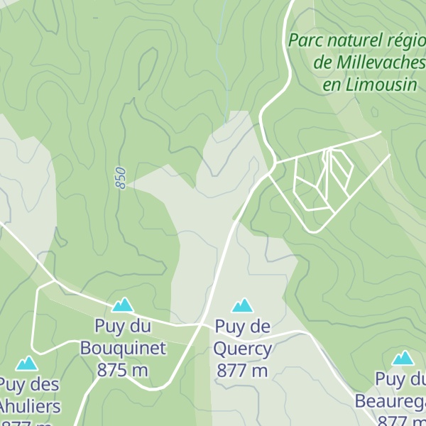 Map of Puy du Gardonnet