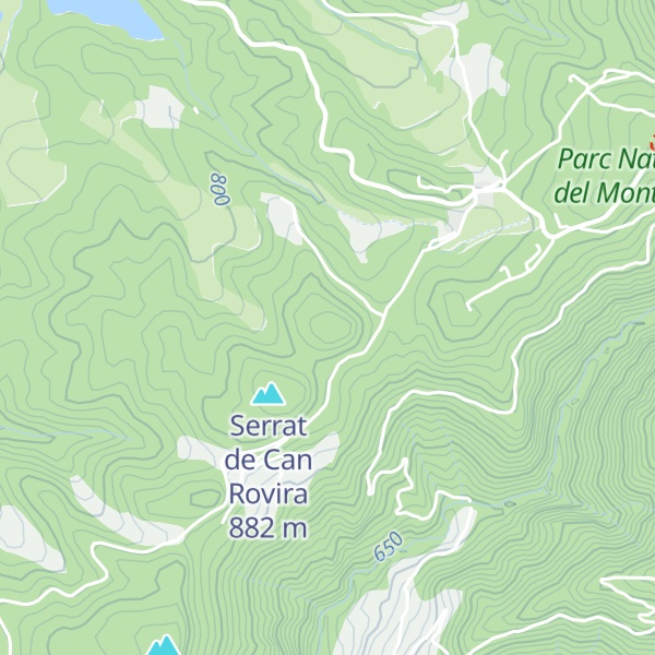Map of Serrat de la Mare de Déu