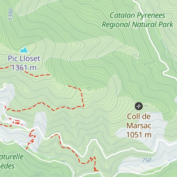 Map of Pic de la Serra