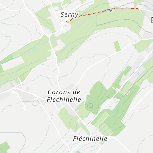 Map of Mont Pouret