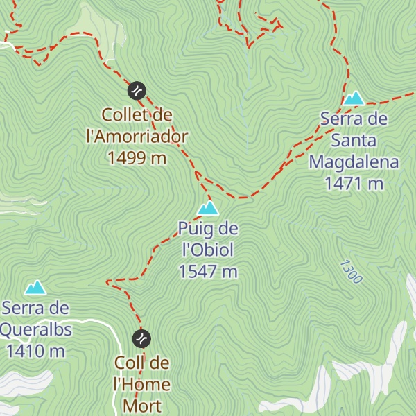 Map of Puig de l'Obiol