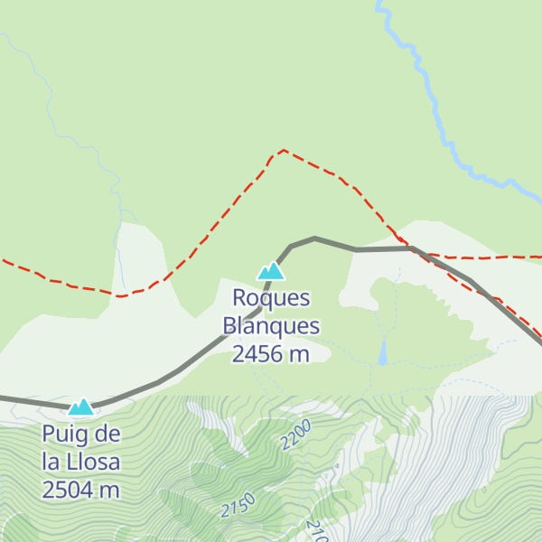 Map of Roques Blanques