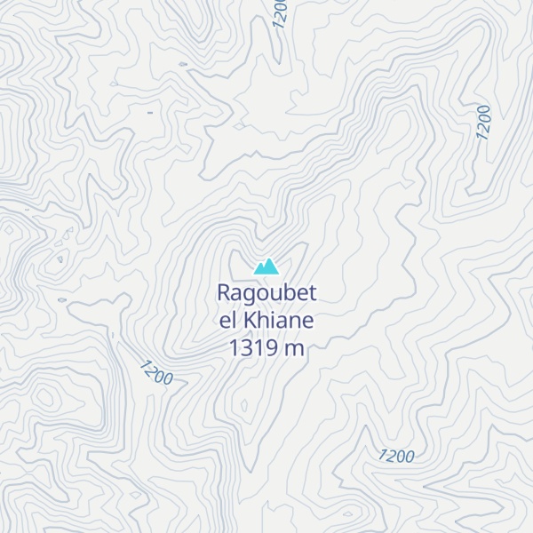 Map of Ragoubet el Khiane