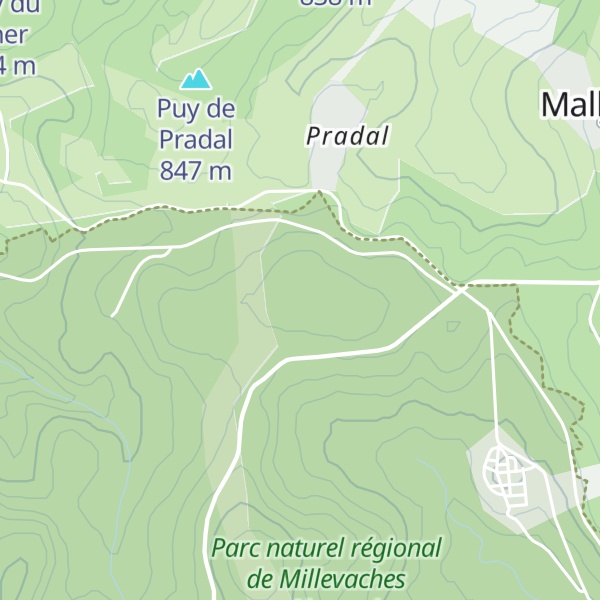 Map of Puy des Quaires