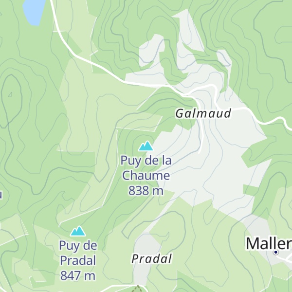 Map of Puy de la Chaume