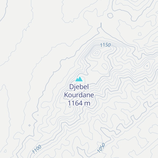 Map of Djebel Kourdane