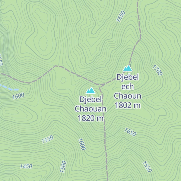 Map of Djebel Chaouan