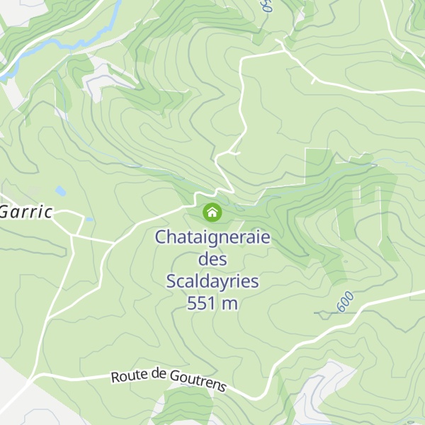 Map of Chataigneraie des Scaldayries