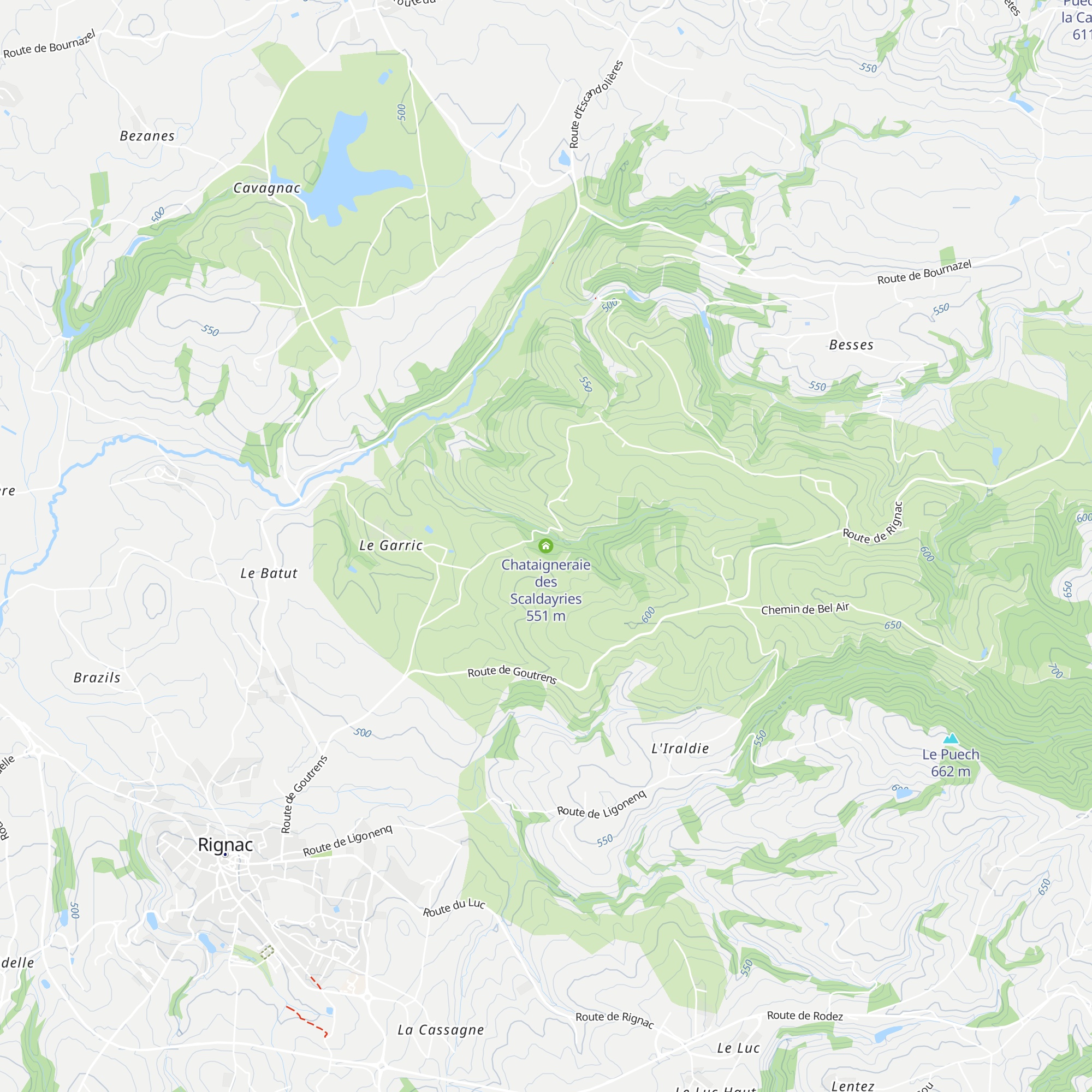 Chataigneraie des Scaldayries map