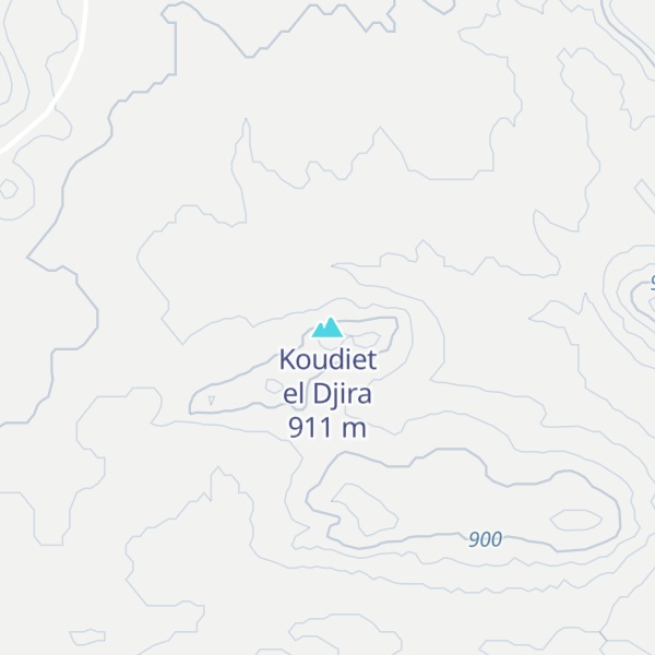 Map of Koudiet el Djira