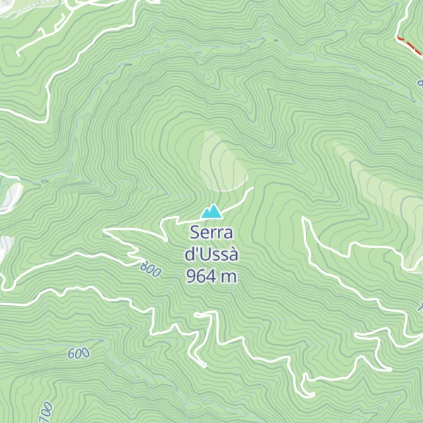 Map of Serra d'Ussà
