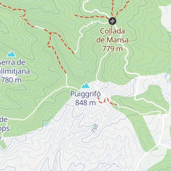 Map of Puiggrifó